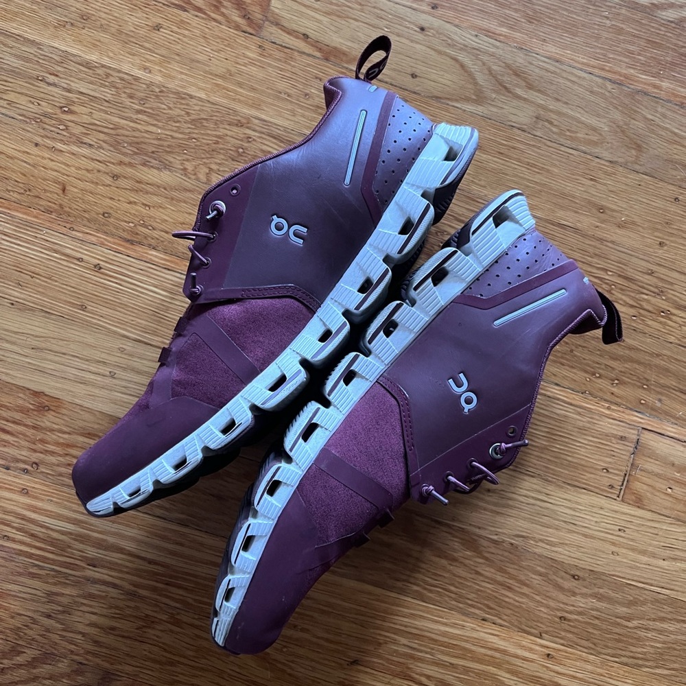 On Cloud Burgundy Mens Shoes